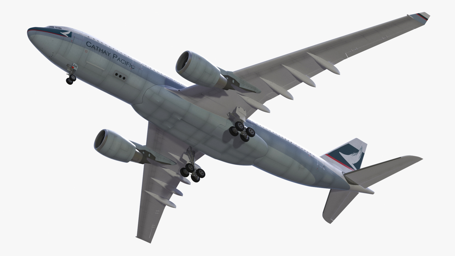 Cathay Pacific Airbus A330-200 Rigged 3D