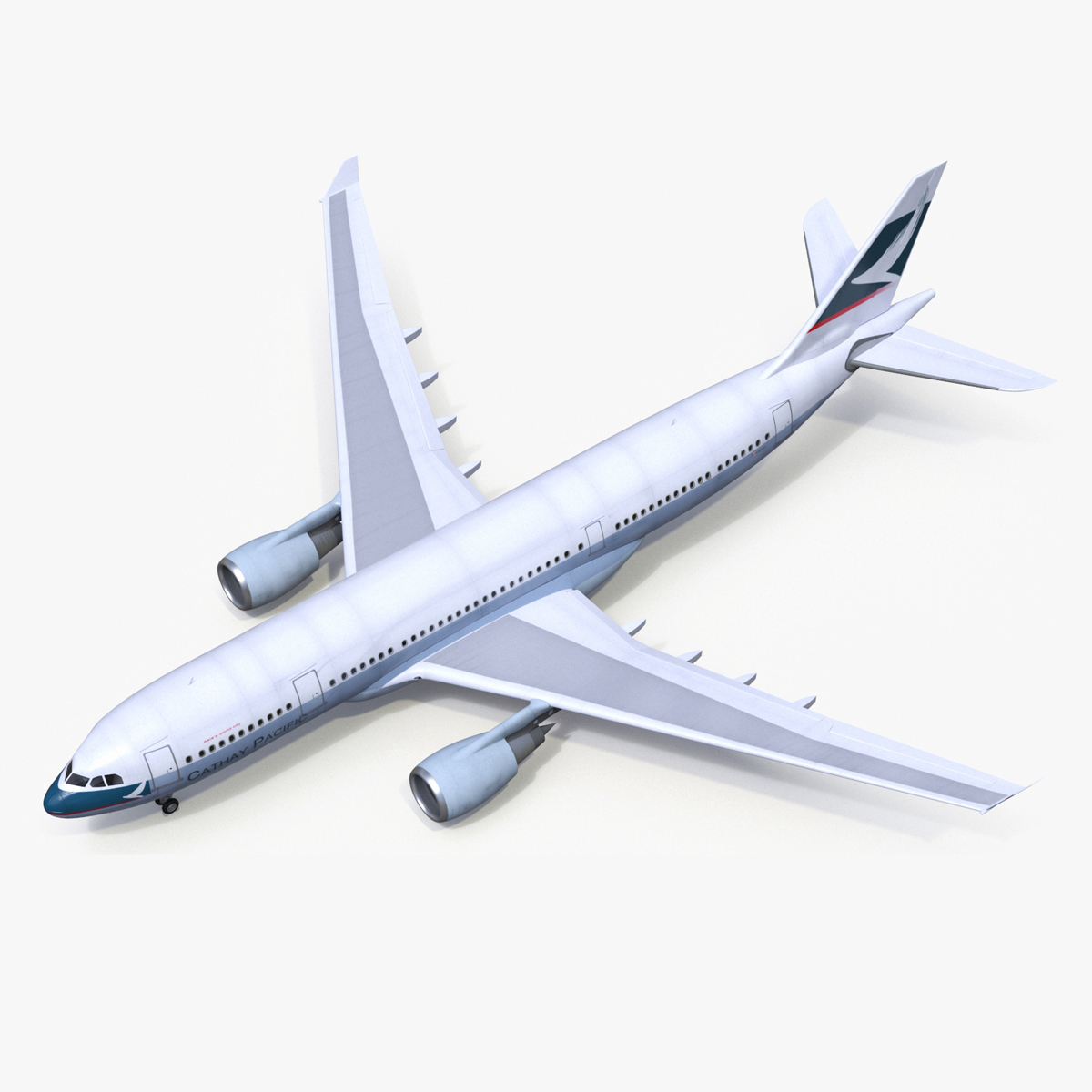 Cathay Pacific Airbus A330-200 Rigged 3D