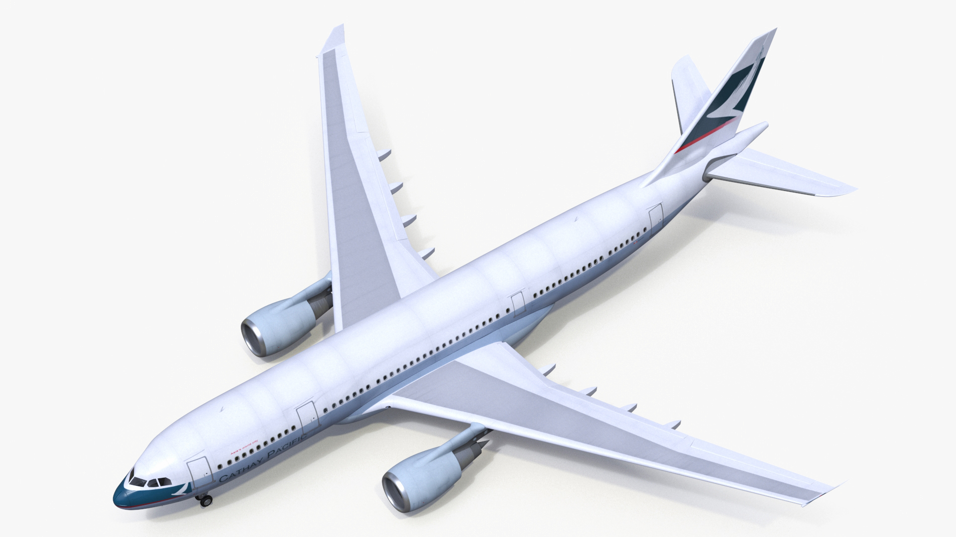 Cathay Pacific Airbus A330-200 Rigged 3D