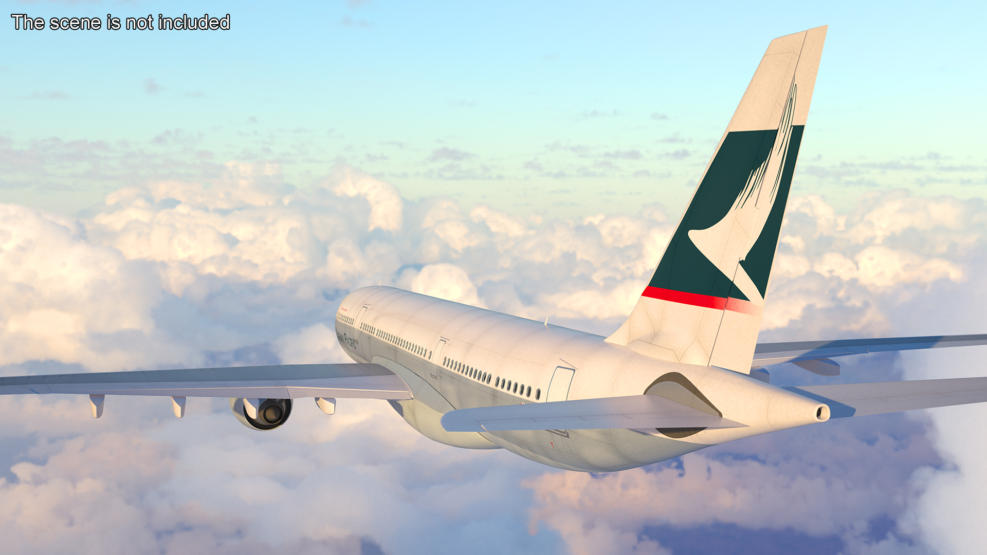 Cathay Pacific Airbus A330-200 Rigged 3D