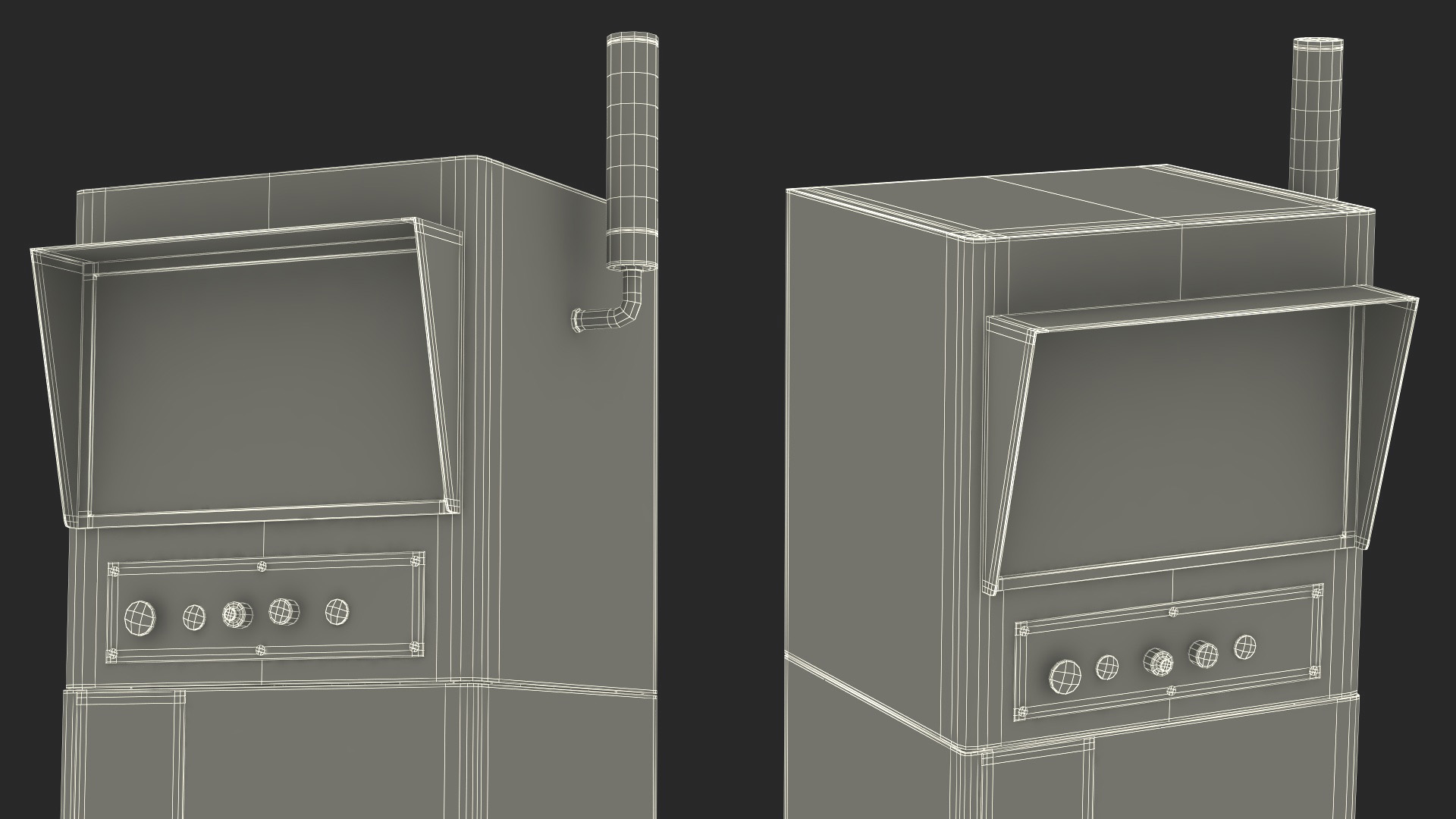 Industrial Control Panel 3D model