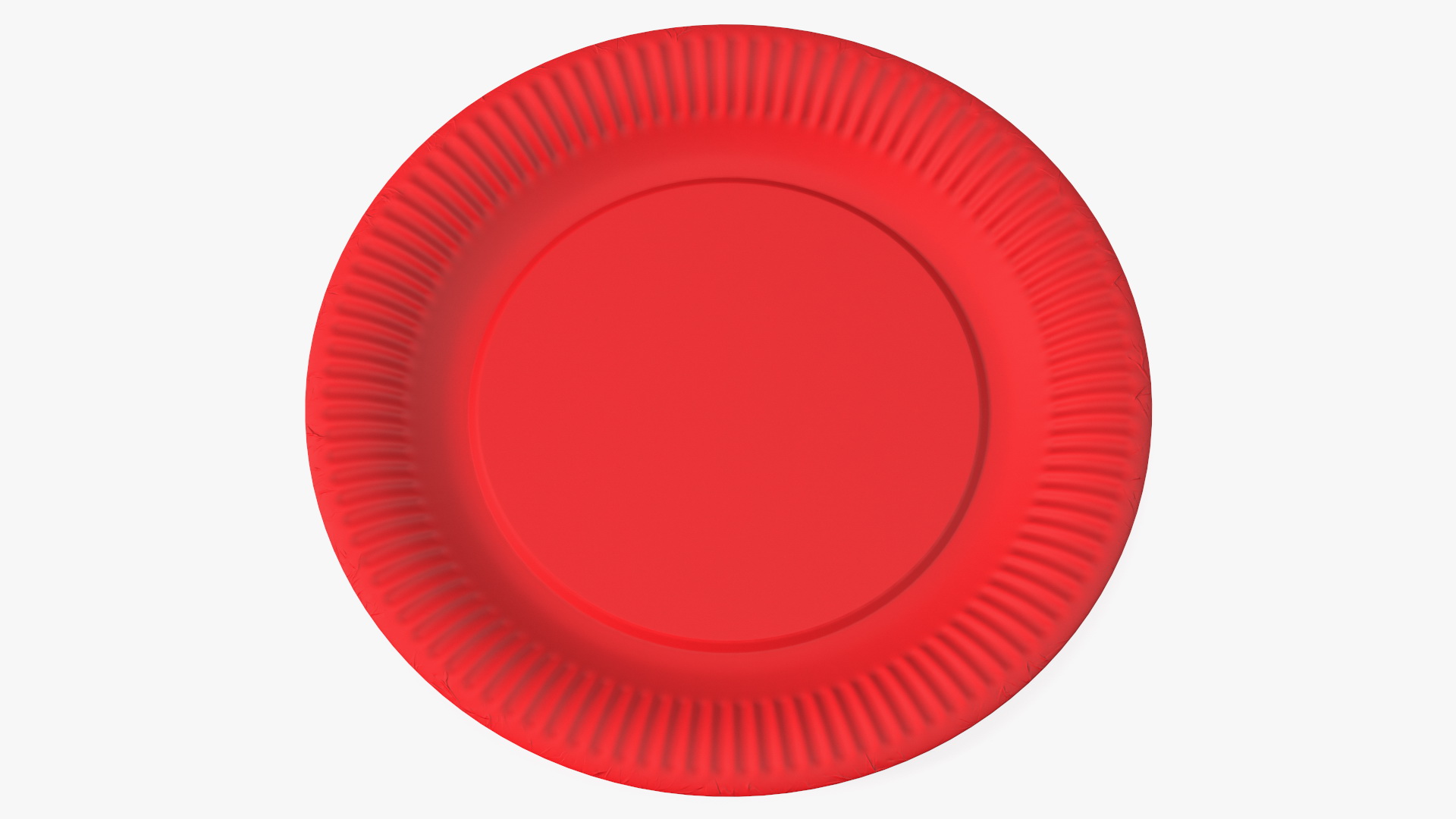 3D model Red Paper Plate