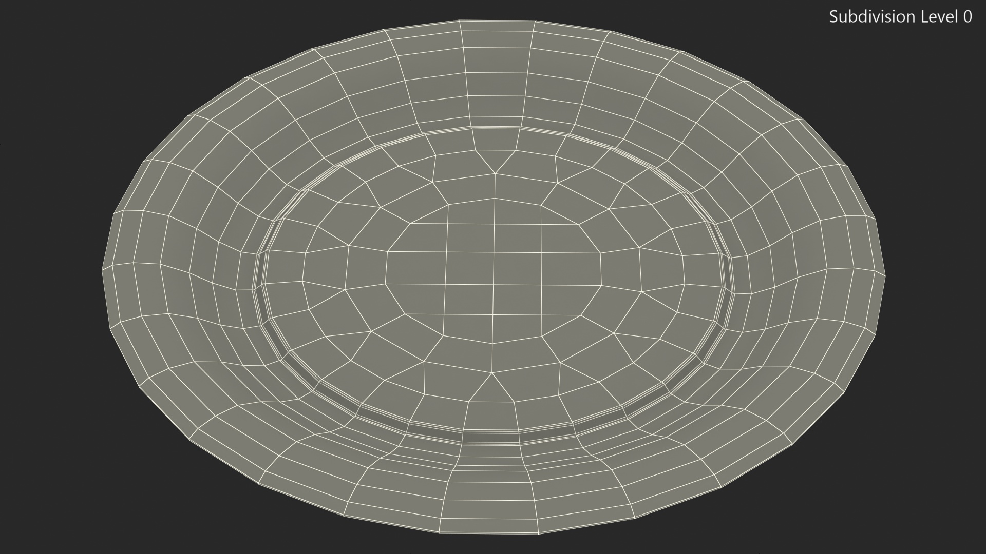 3D model Red Paper Plate
