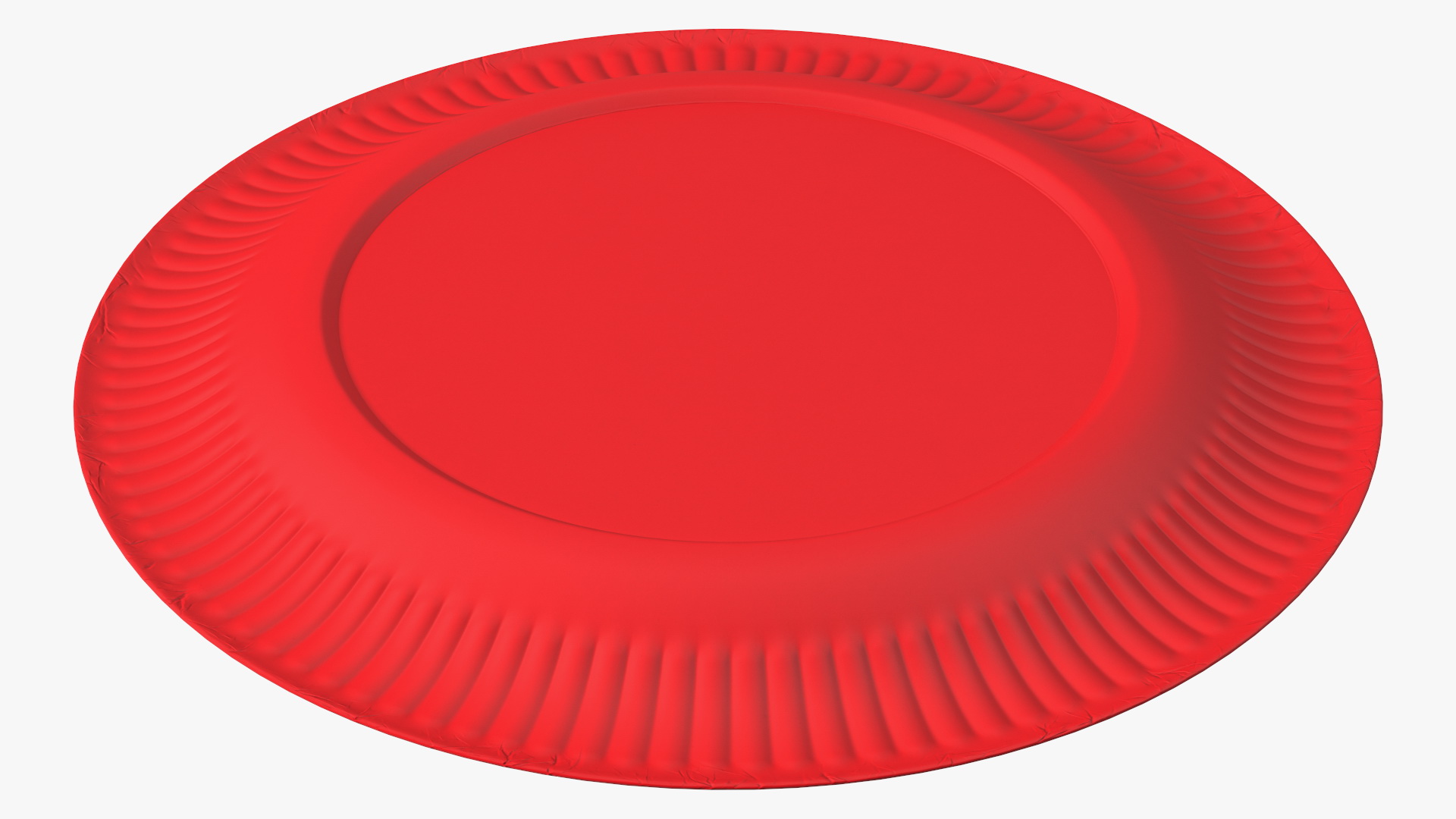 3D model Red Paper Plate