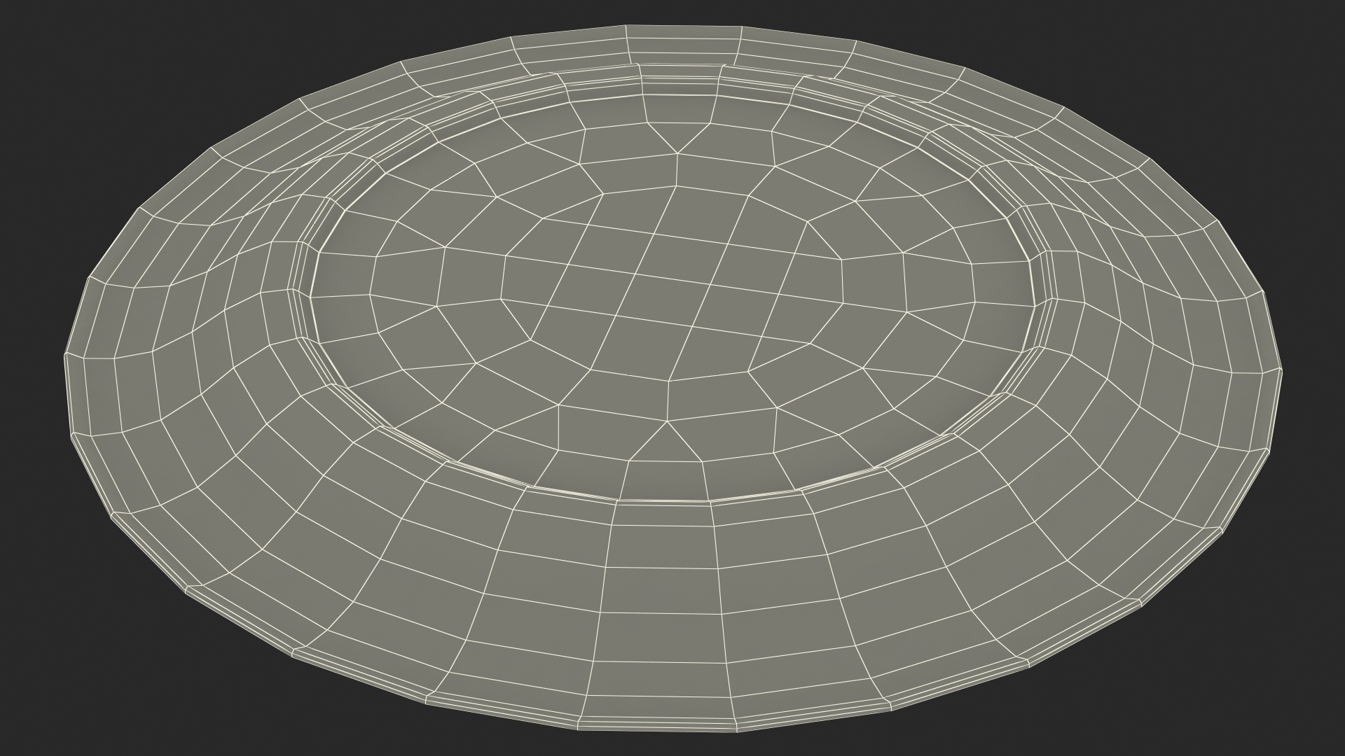 3D model Red Paper Plate