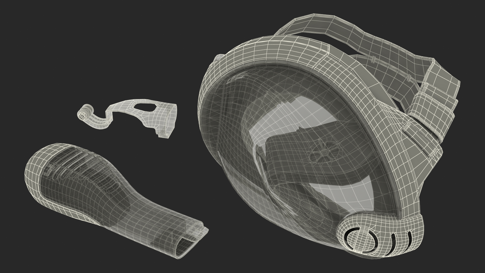 3D model Full Face Snorkel Mask Generic