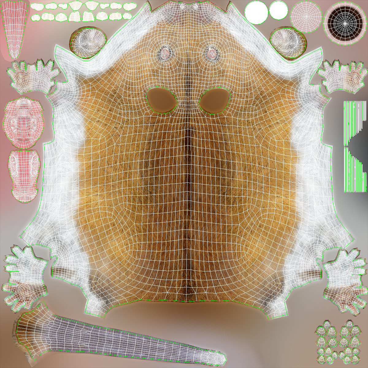 Calabyi Mouse Rigged for Cinema 4D 3D model