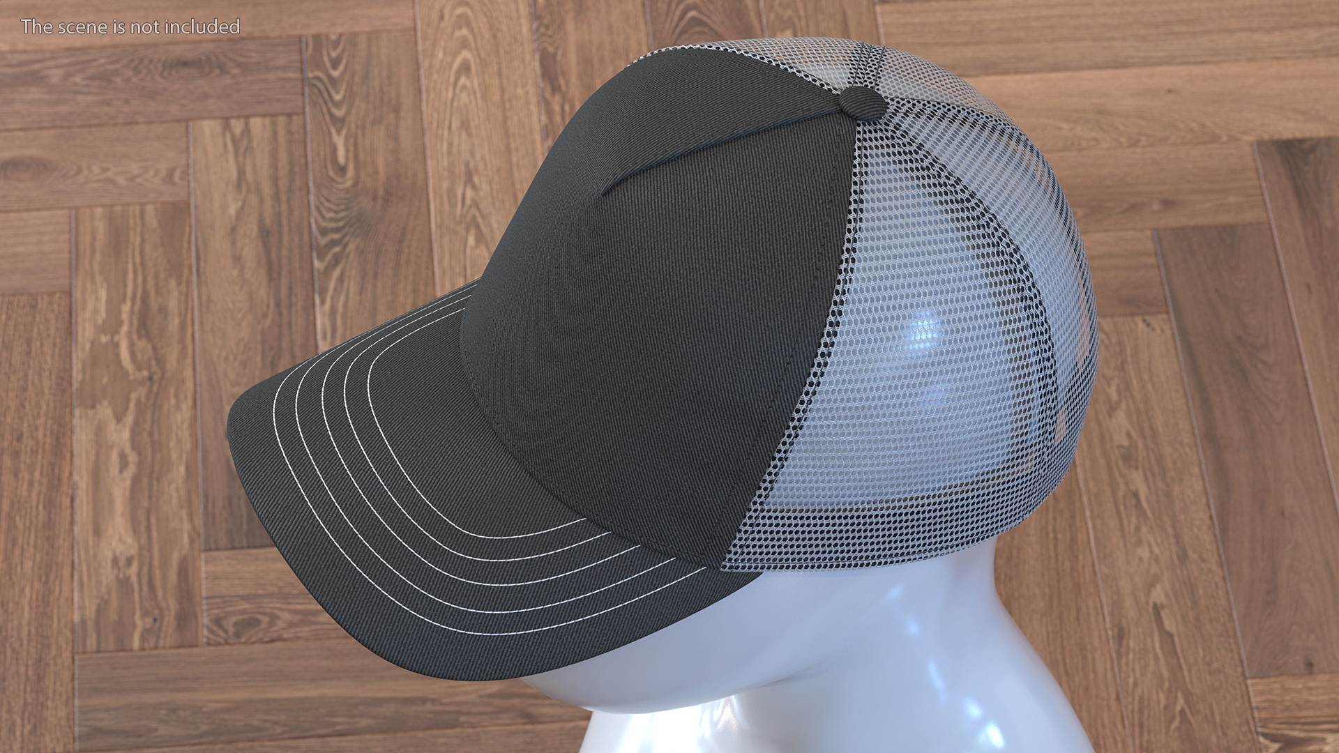 3D Trucker Hat Grey