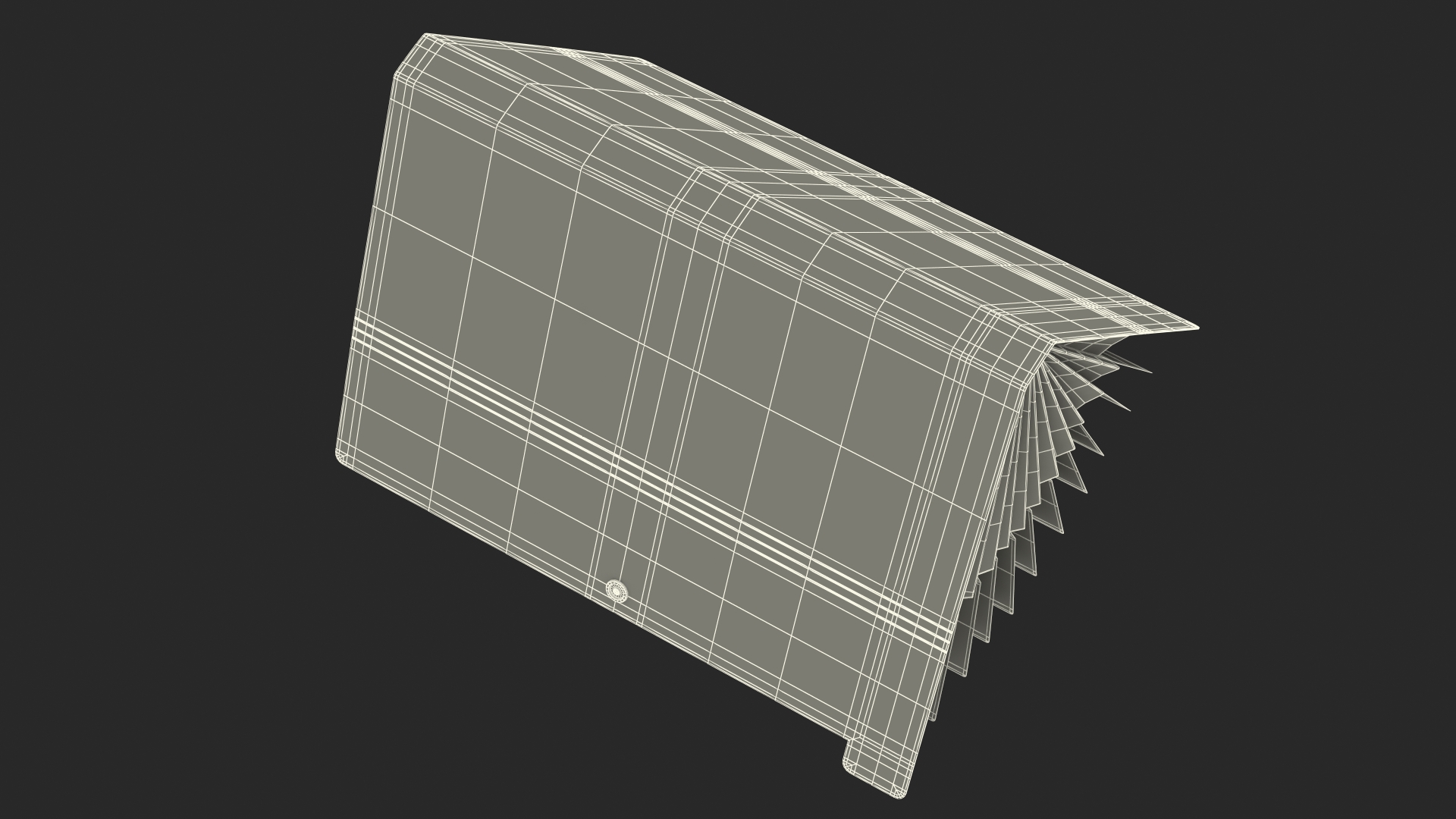 3D Plastic Pocket File Folder Open