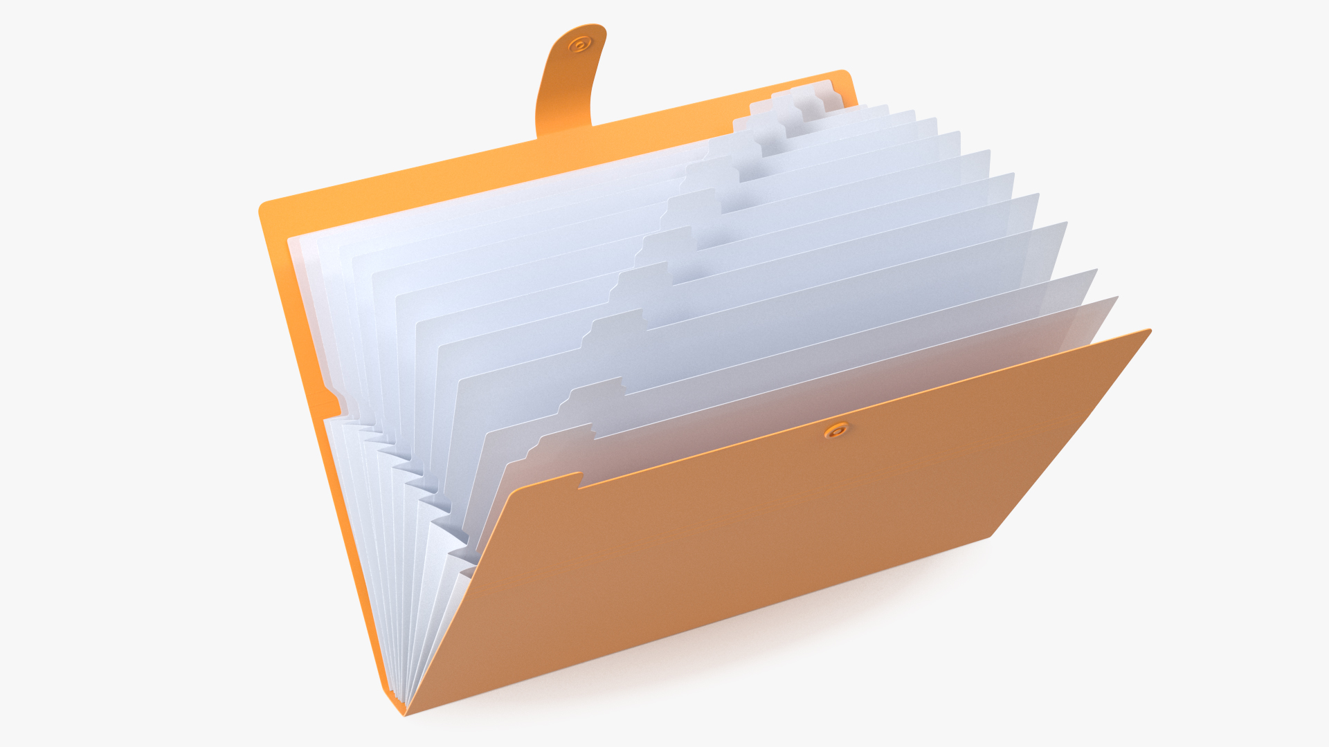 3D Plastic Pocket File Folder Open