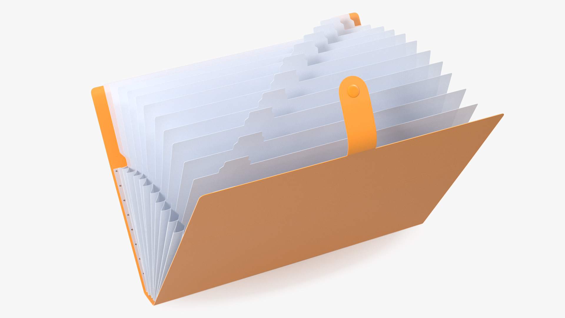 3D Plastic Pocket File Folder Open
