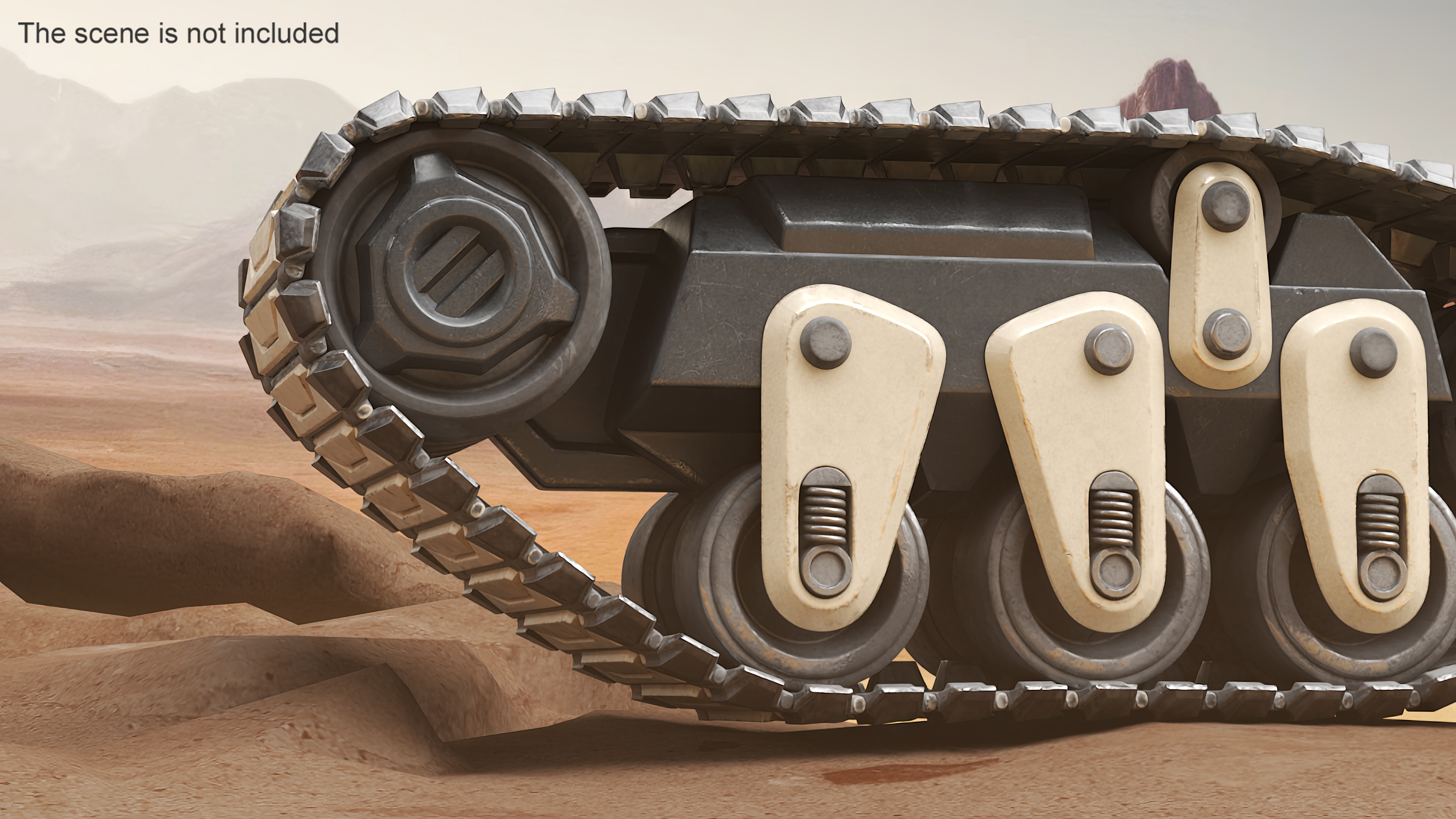 3D Futuristic Caterpillar for Tank