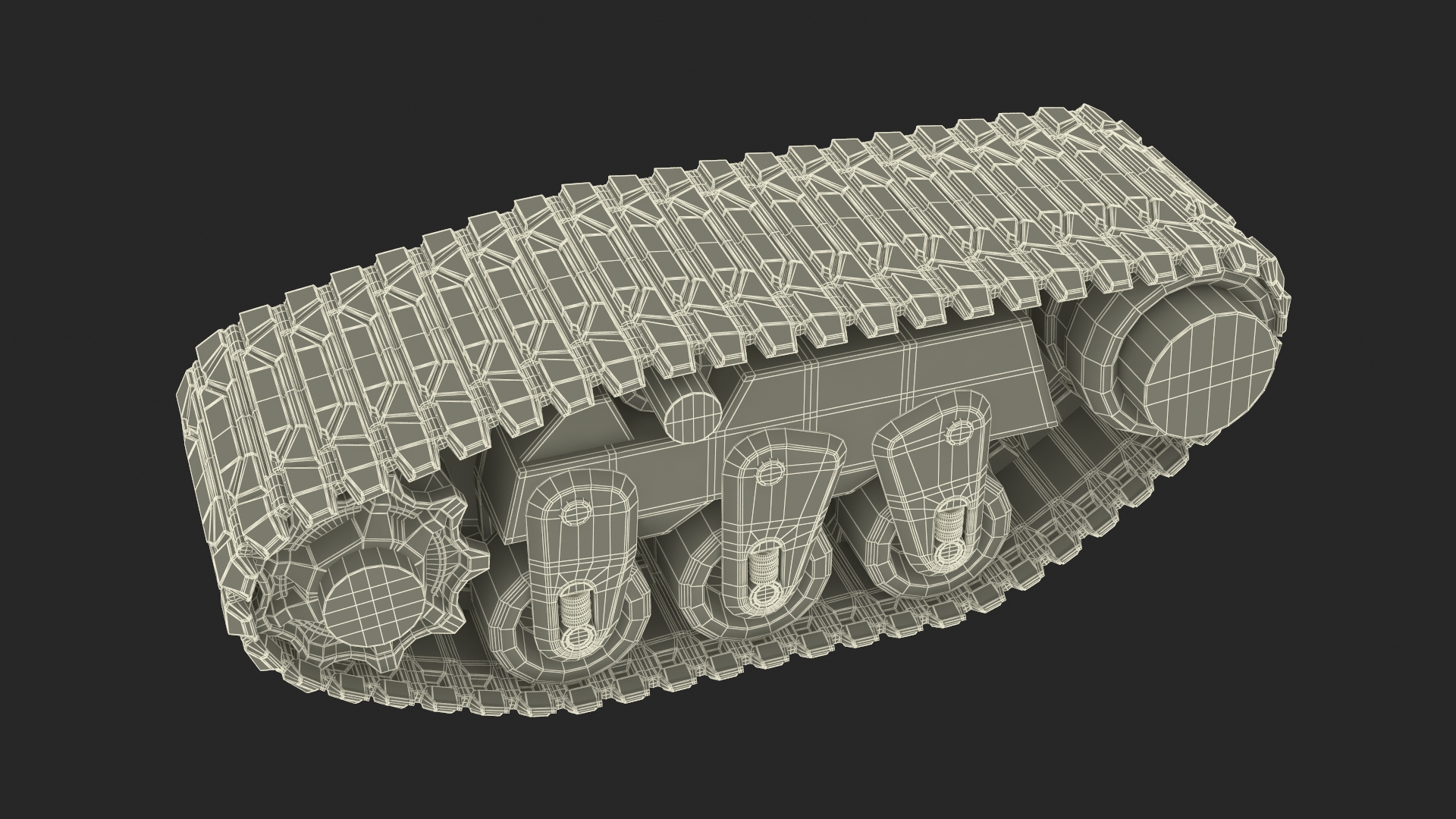 3D Futuristic Caterpillar for Tank