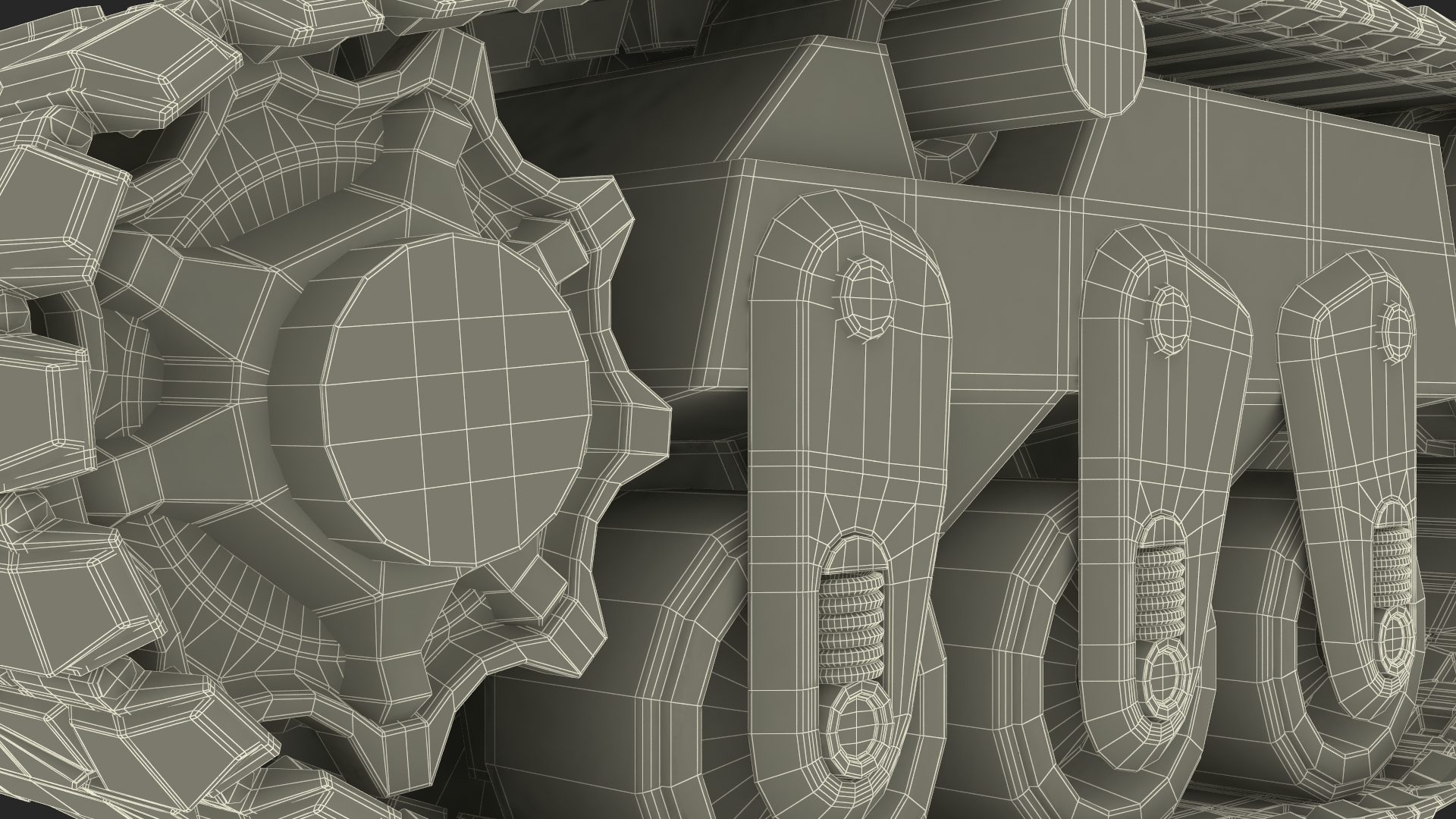 3D Futuristic Caterpillar for Tank
