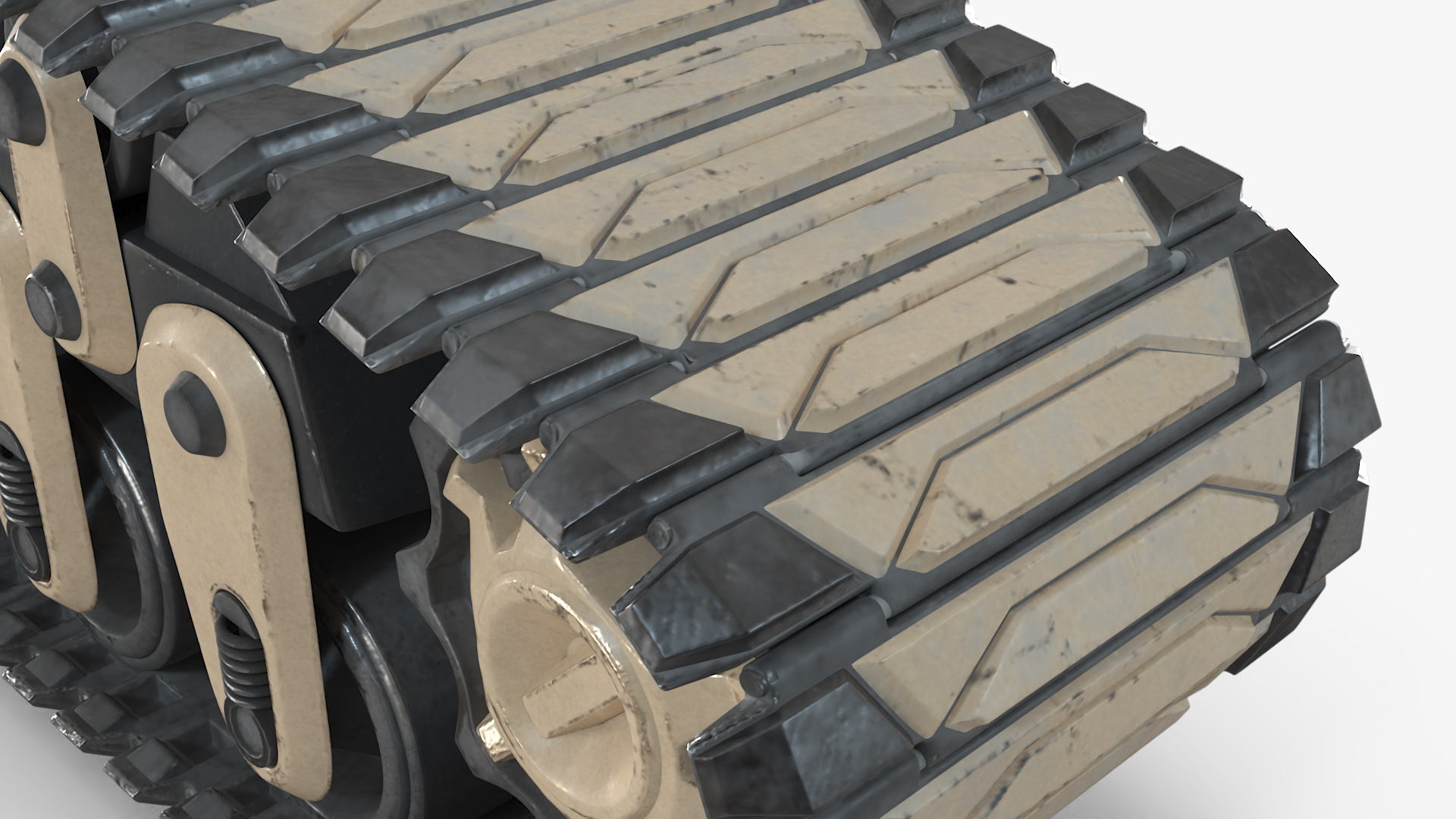 3D Futuristic Caterpillar for Tank