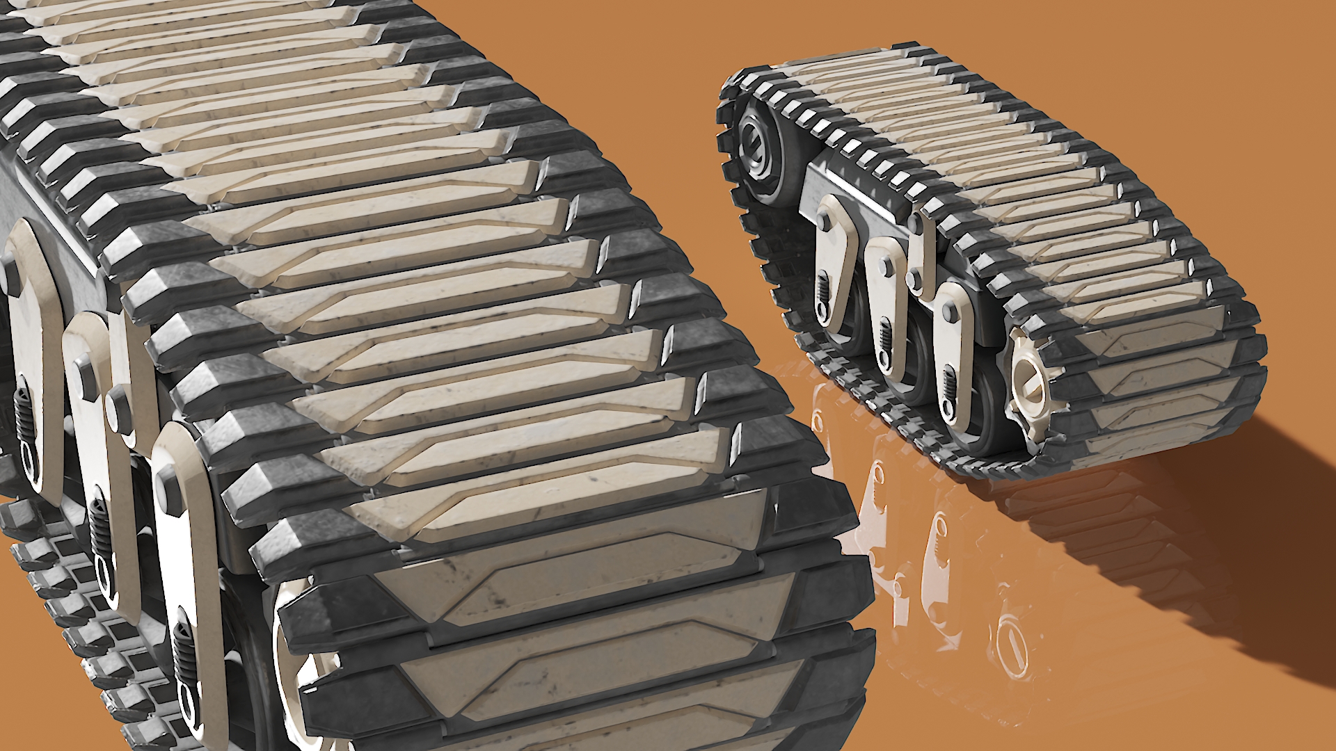 3D Futuristic Caterpillar for Tank
