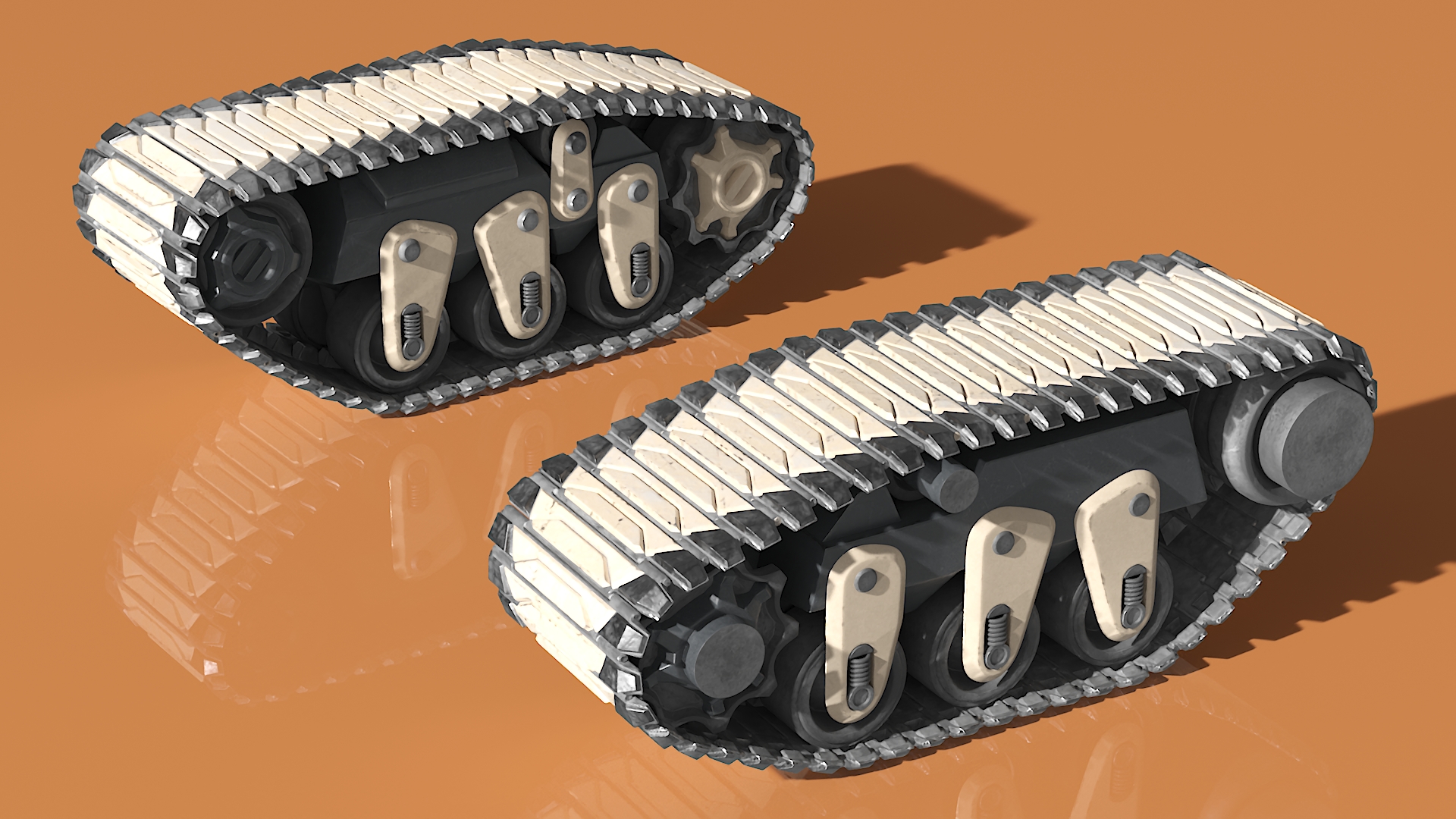 3D Futuristic Caterpillar for Tank