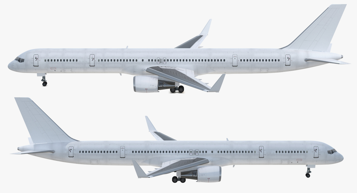 3D Boeing 757 300 with Interior and Cockpit Generic model