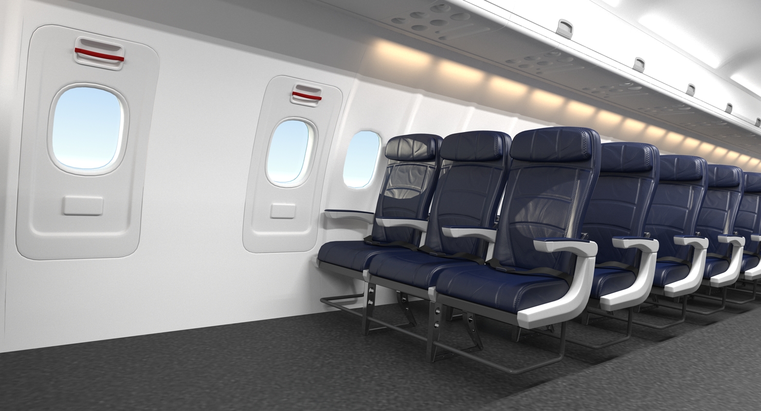 3D Boeing 757 300 with Interior and Cockpit Generic model