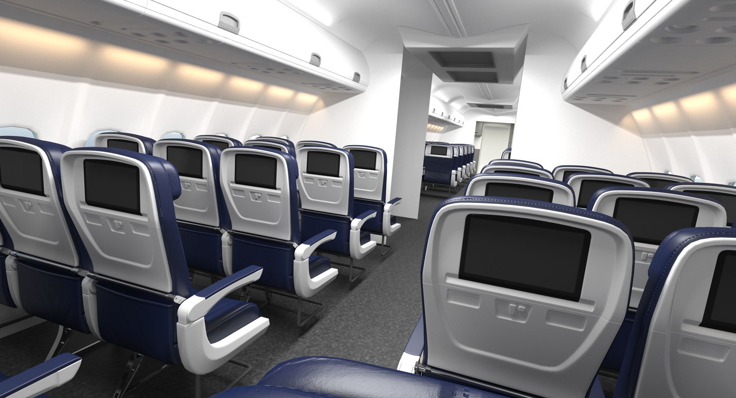 3D Boeing 757 300 with Interior and Cockpit Generic model
