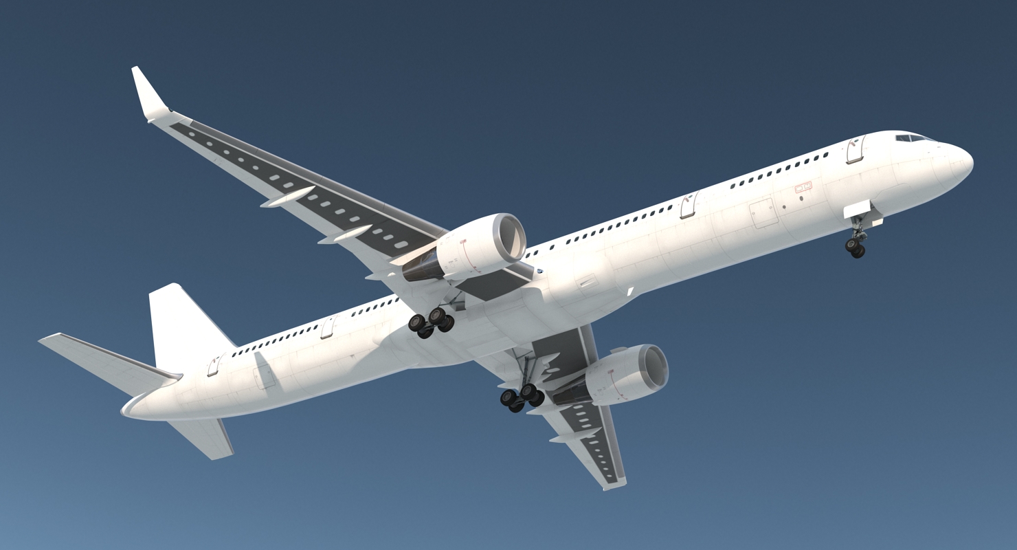 3D Boeing 757 300 with Interior and Cockpit Generic model