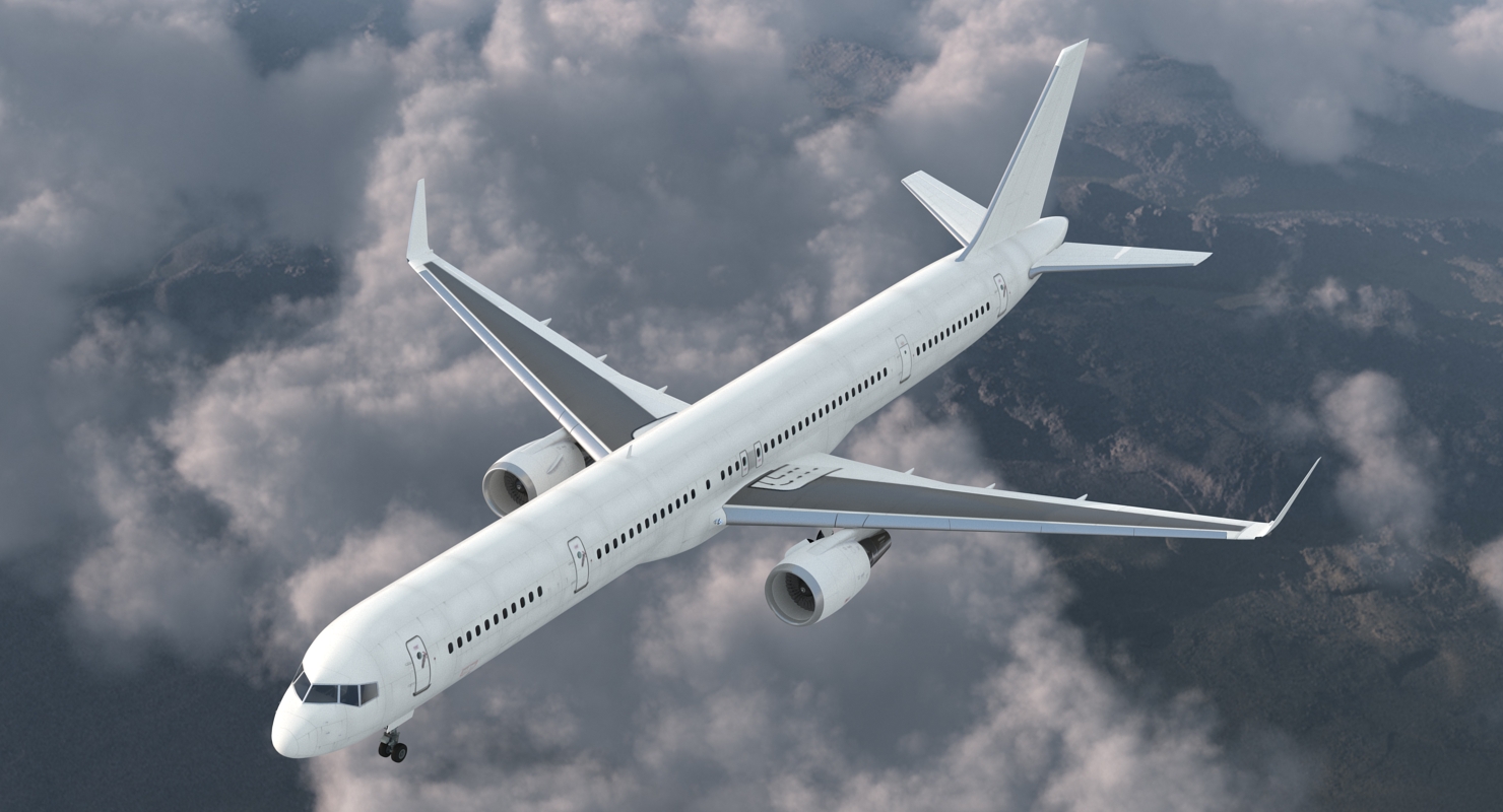 3D Boeing 757 300 with Interior and Cockpit Generic model