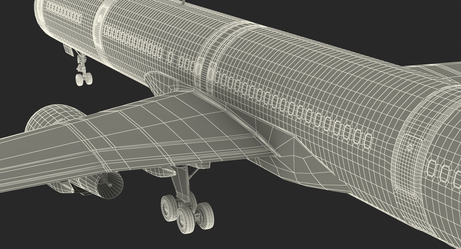 3D Boeing 757 300 with Interior and Cockpit Generic model