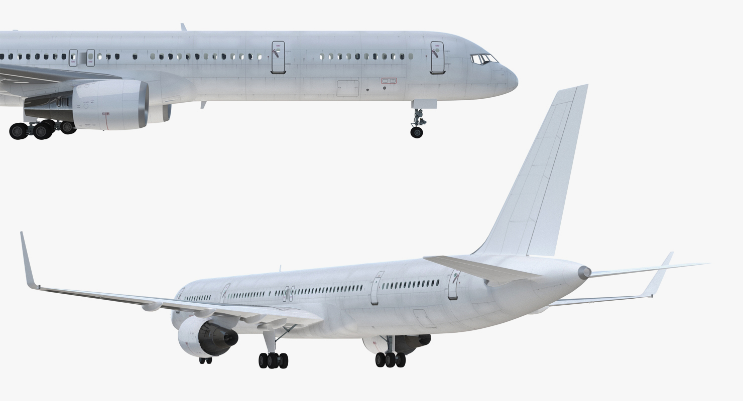 3D Boeing 757 300 with Interior and Cockpit Generic model