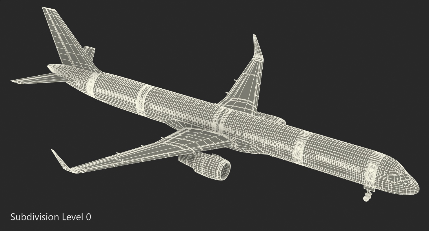 3D Boeing 757 300 with Interior and Cockpit Generic model