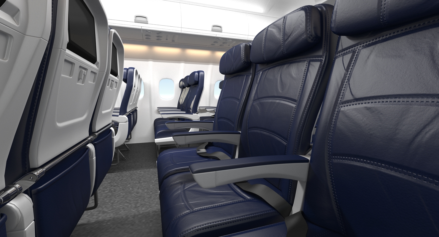 3D Boeing 757 300 with Interior and Cockpit Generic model