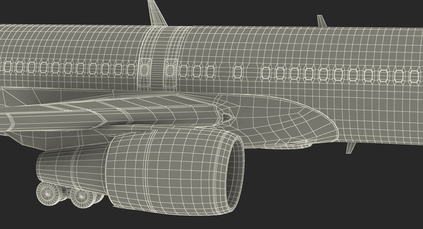 3D Boeing 757 300 with Interior and Cockpit Generic model
