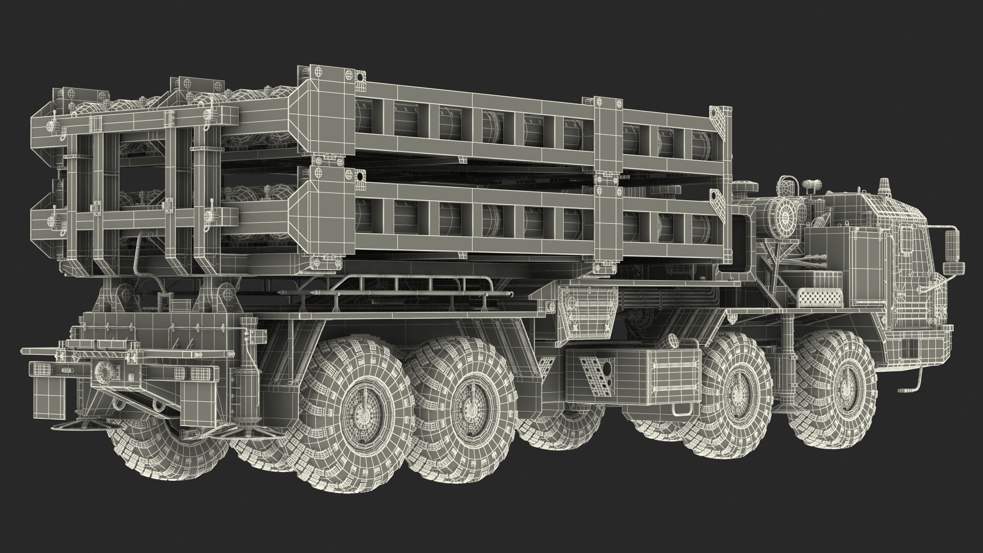 3D model Vityaz S 350E 50R6 Missile Launcher