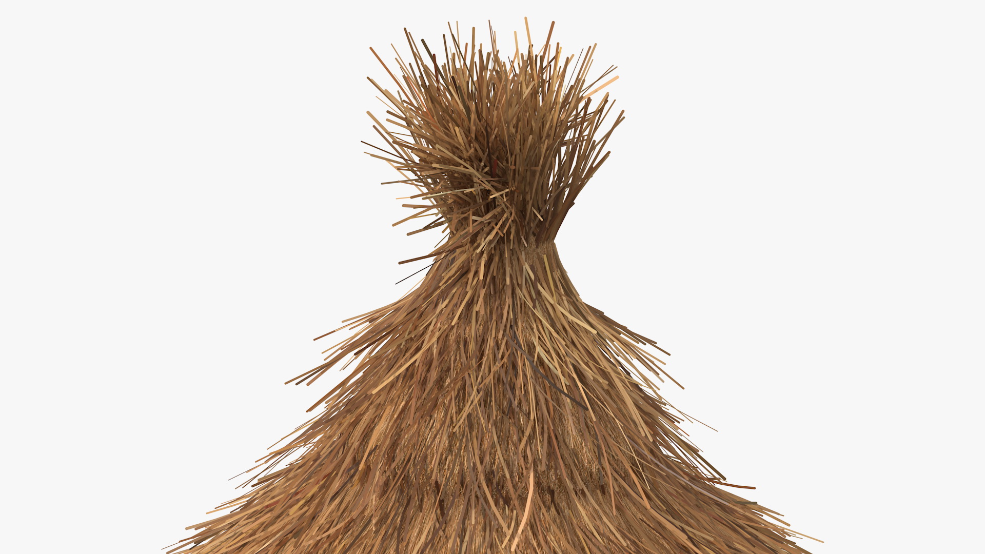3D Colorful African Mud Hut Fur model