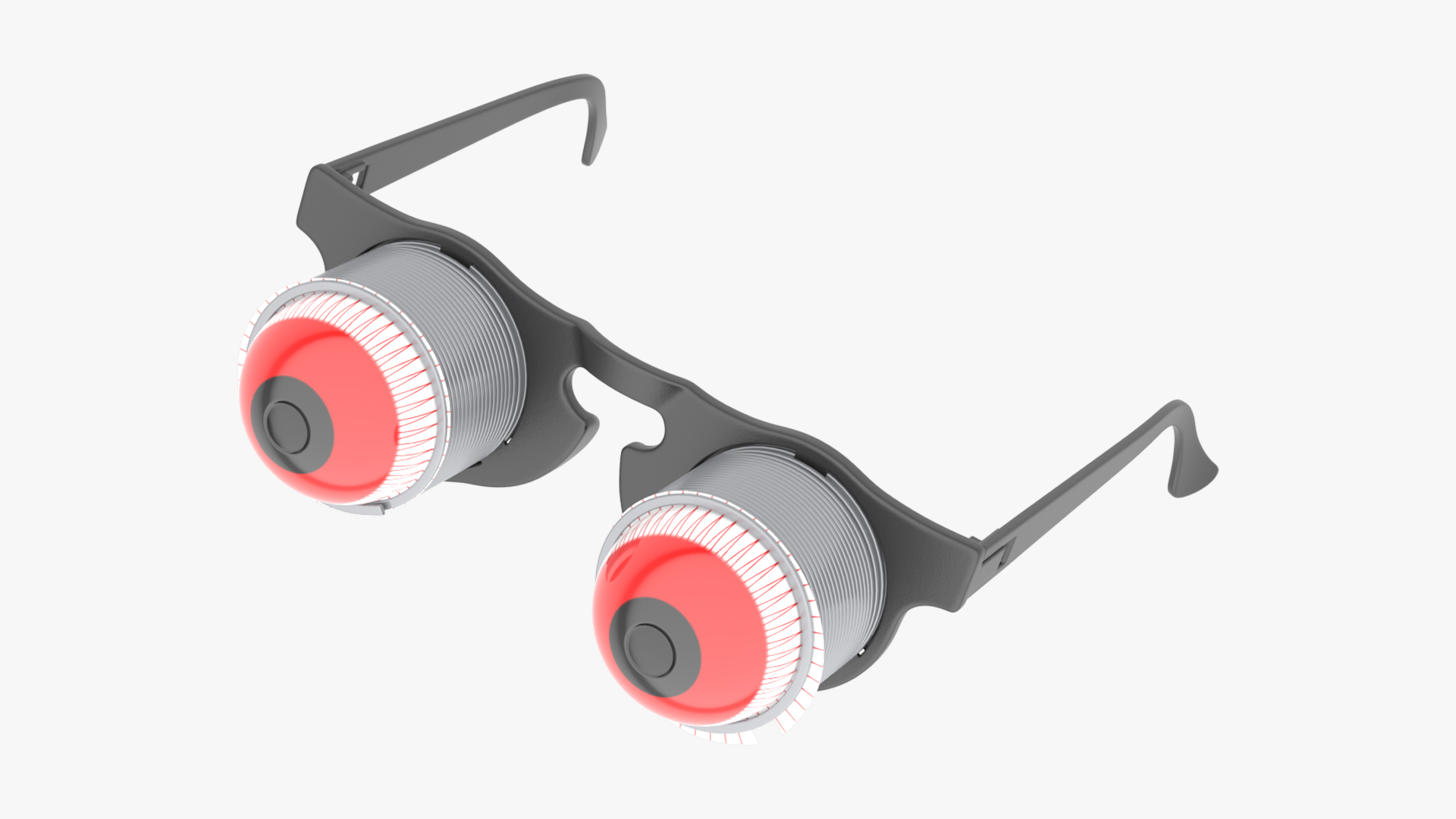 3D Pop Out Eyeball Glasses model