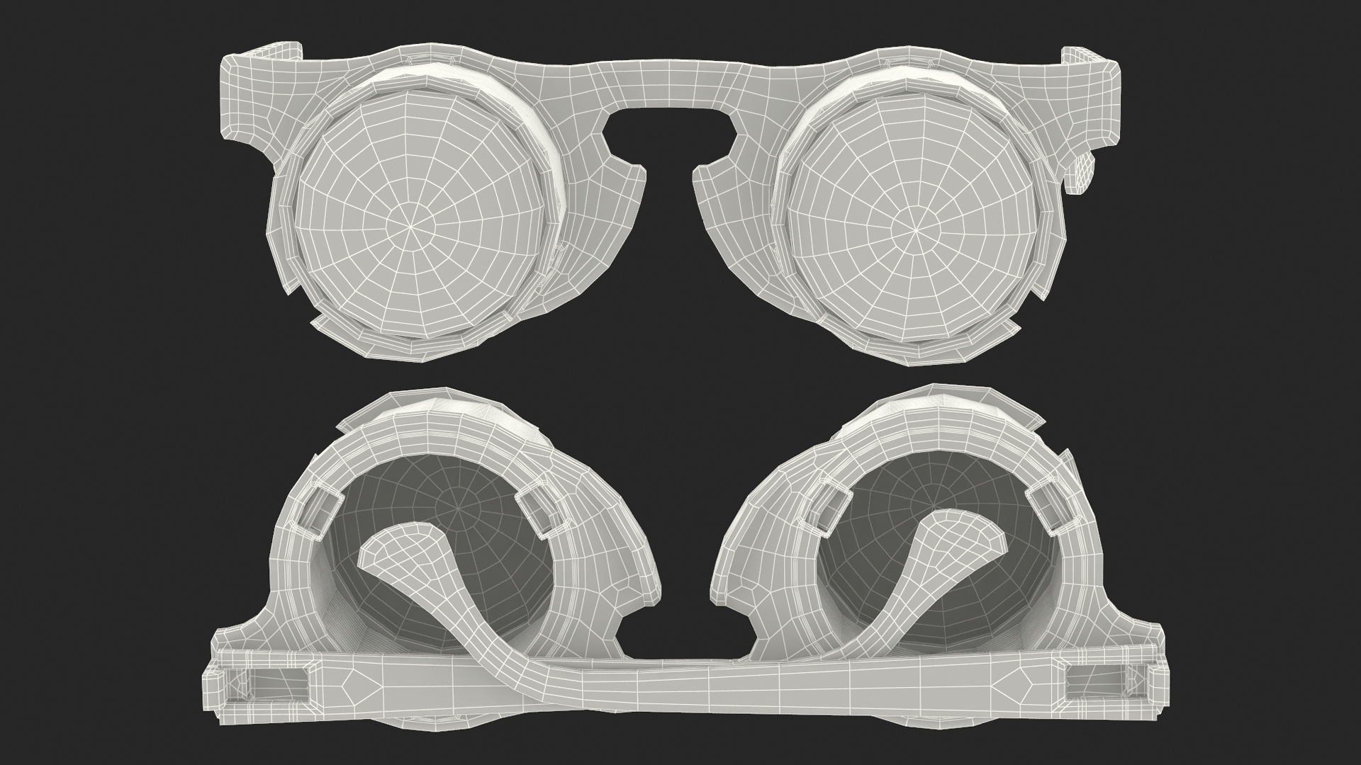 3D Pop Out Eyeball Glasses model