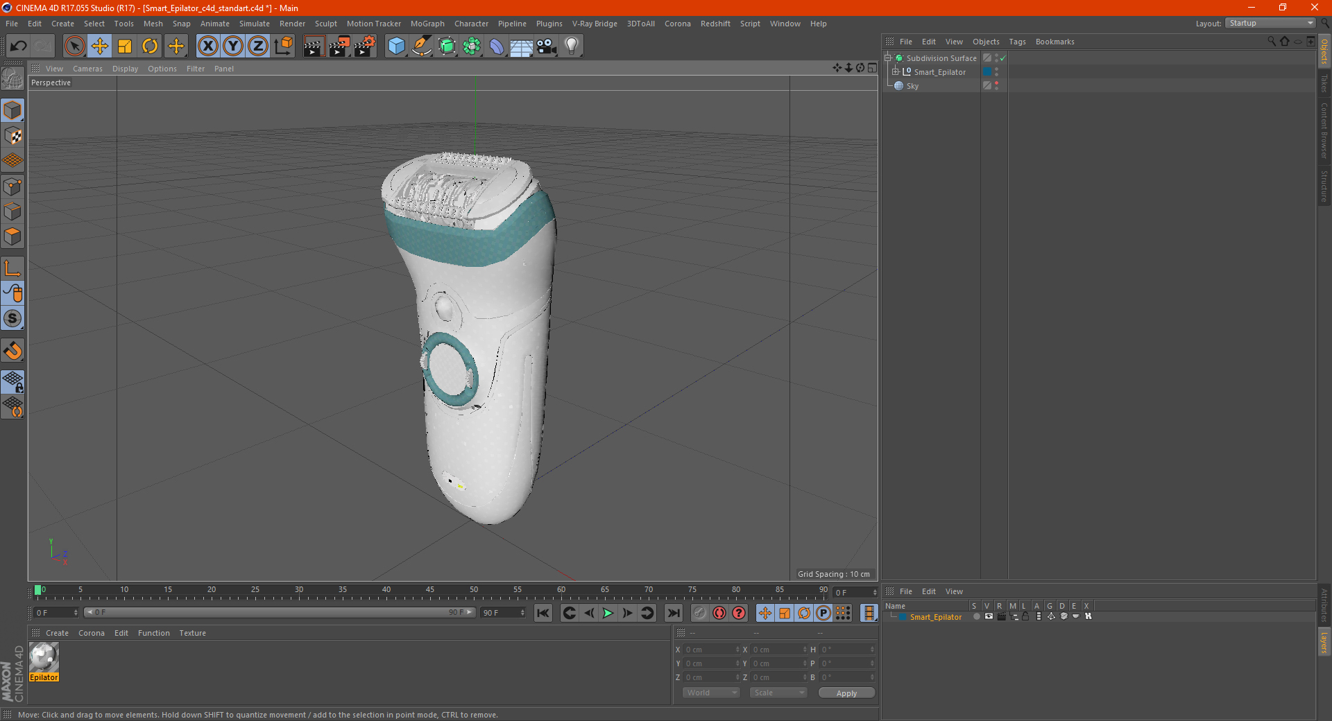 Smart Epilator 3D model
