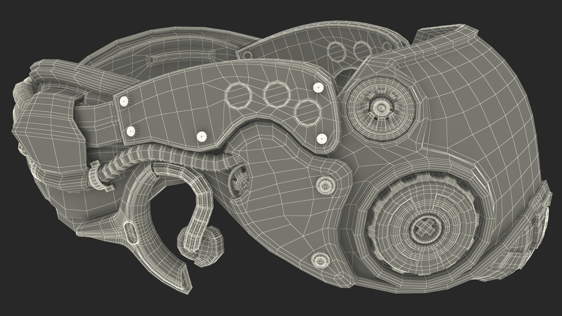3D Sci-fi Mask Used