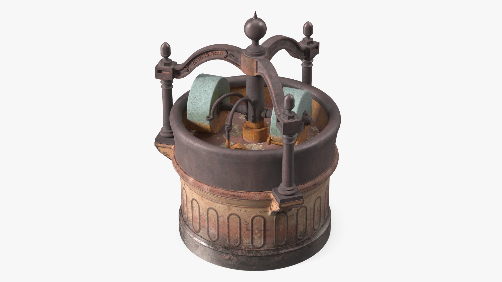 3D Antique Cocoa Grinder
