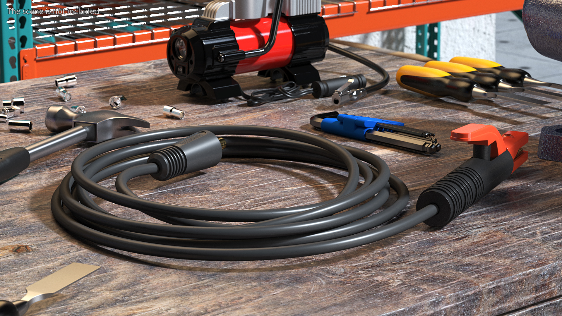 Reboot Welding Electrode Holder Copper 300A with Cable 3D model