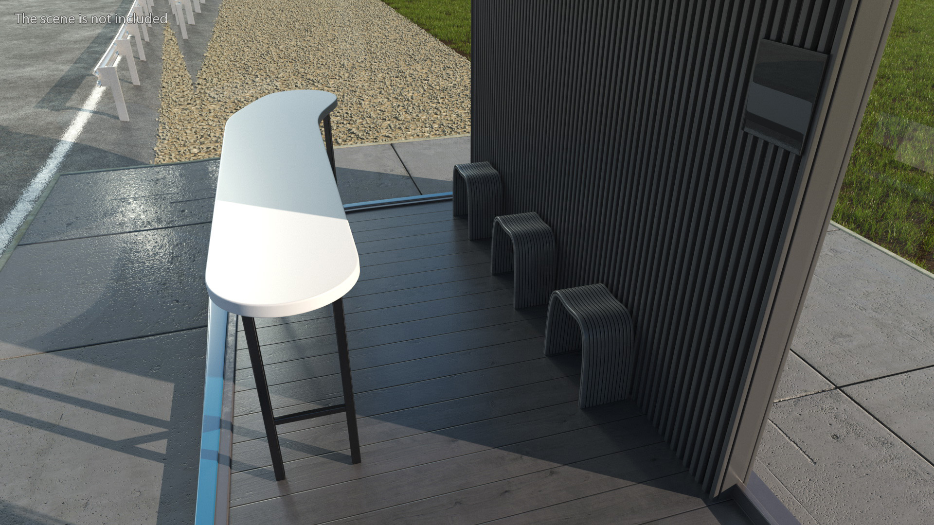 Smart Bus Stop 3D model