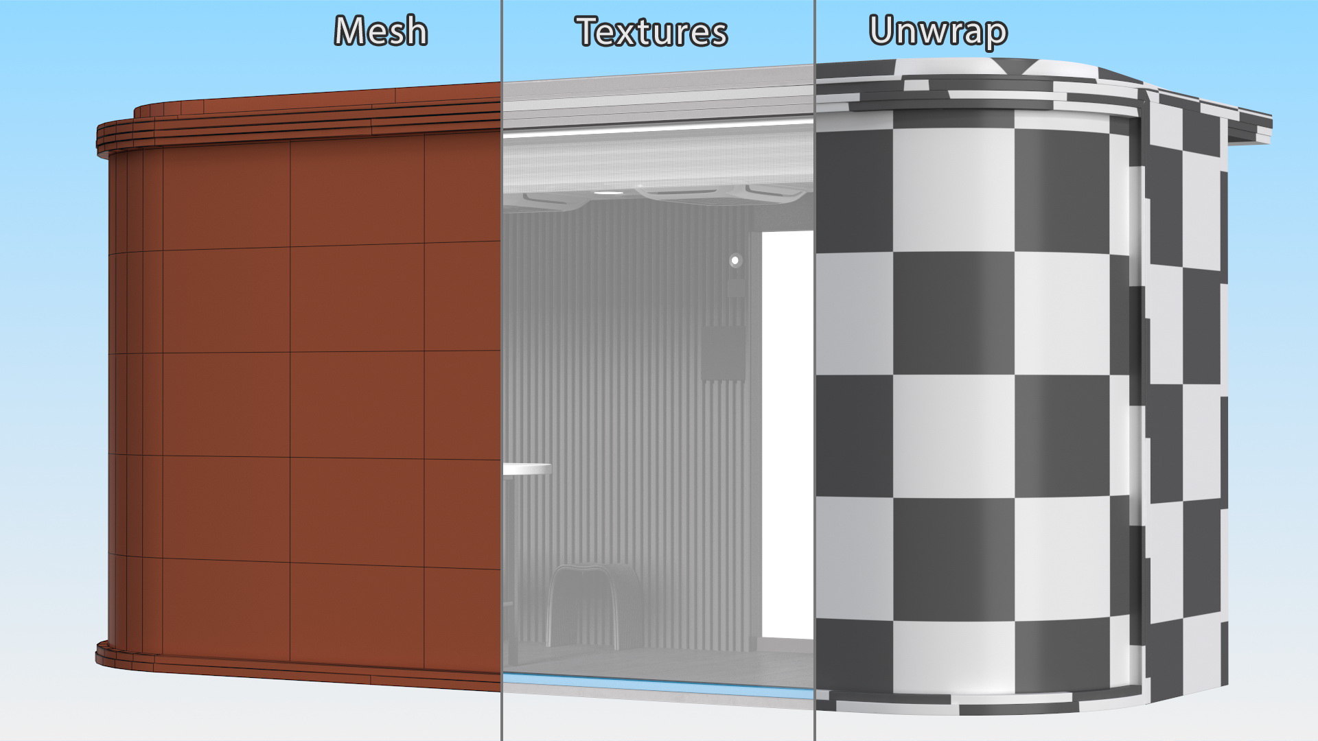 Smart Bus Stop 3D model