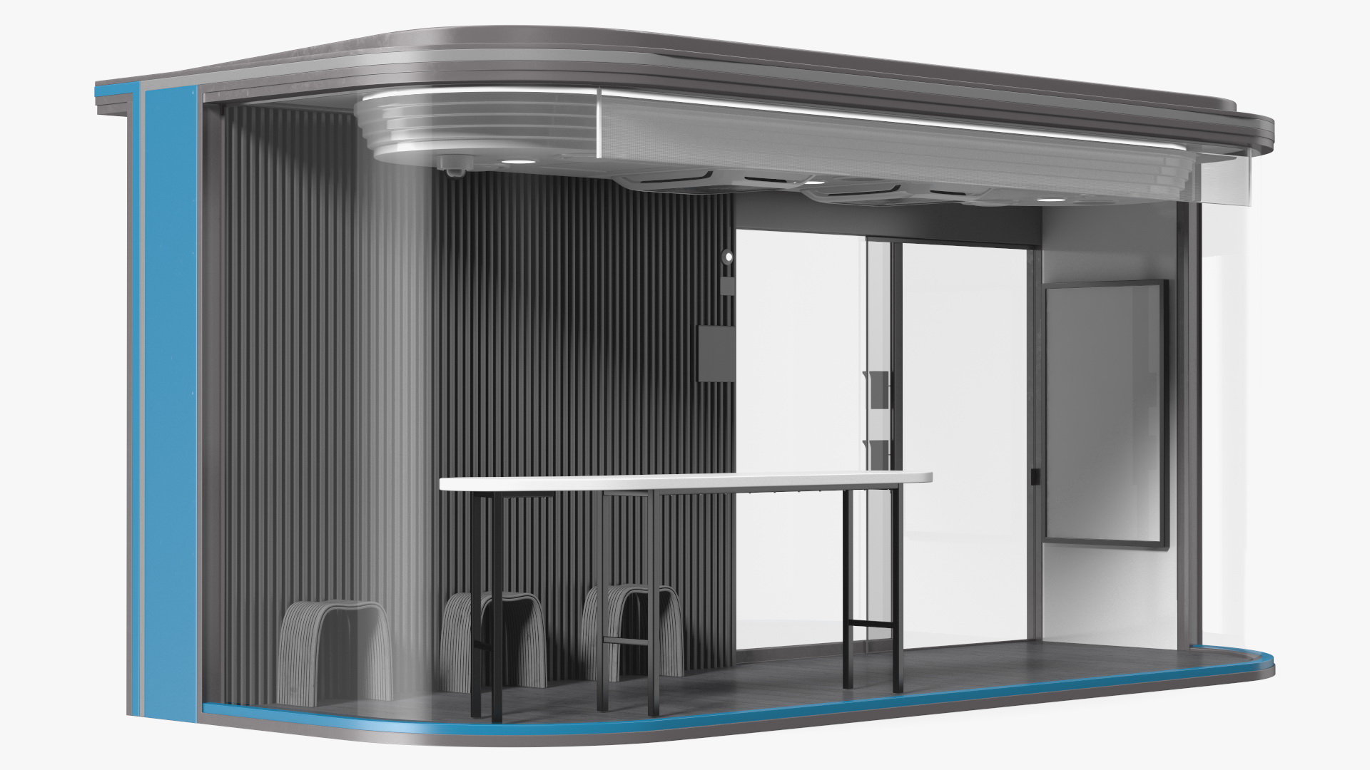 Smart Bus Stop 3D model