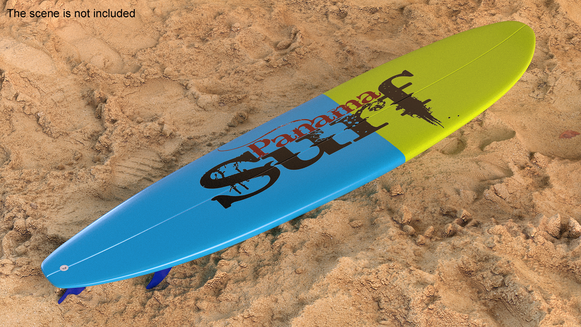 3D Ultimate Longboard Surfboard model
