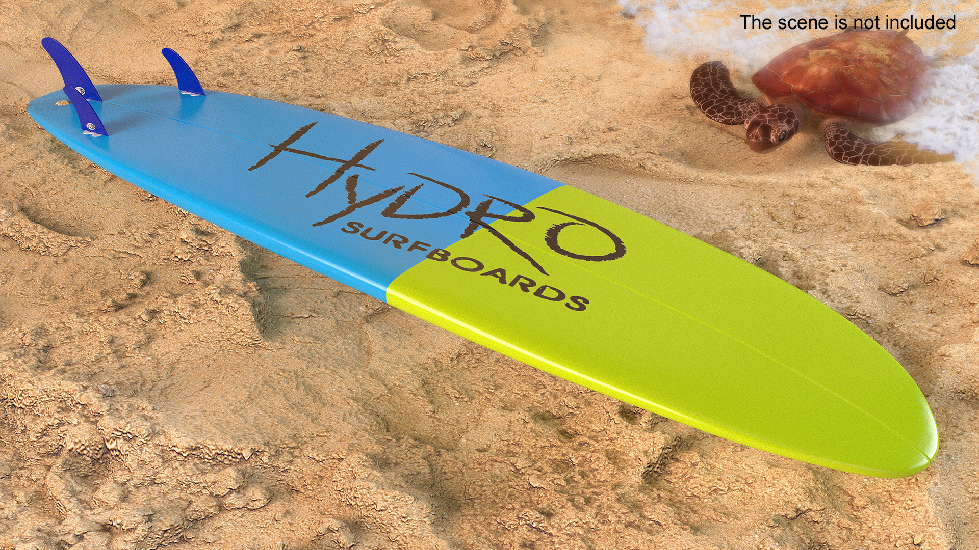 3D Ultimate Longboard Surfboard model
