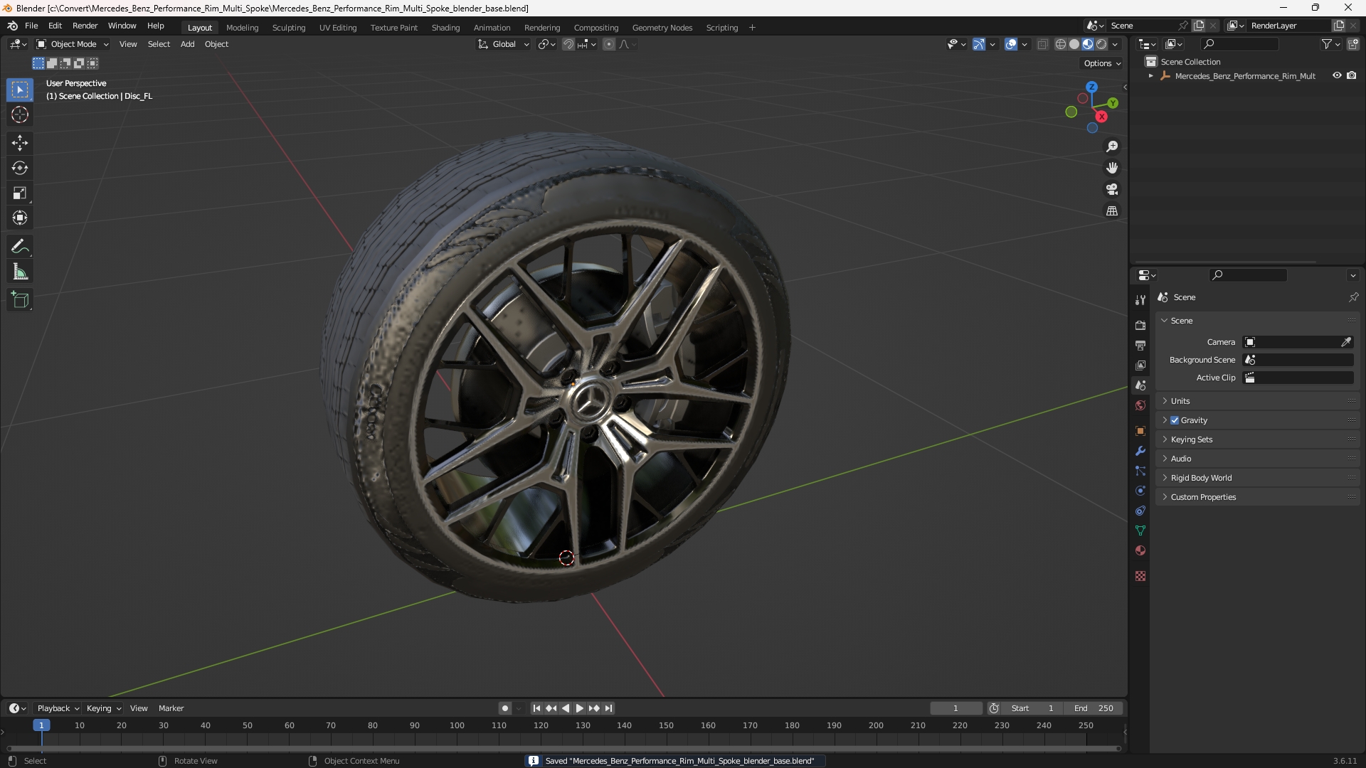 Mercedes Benz Performance Rim Multi Spoke - view 10