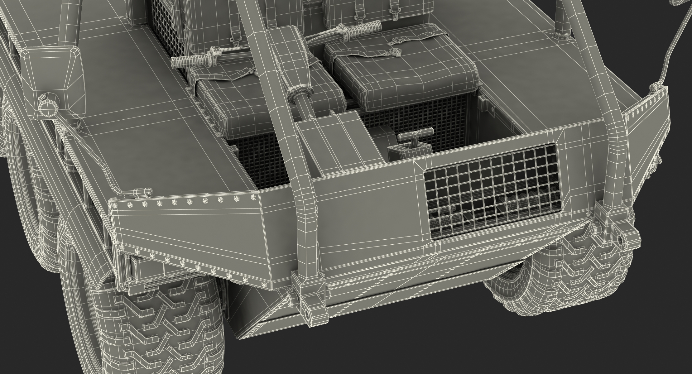 3D model Army ATMP 6x6 with Machine Gun