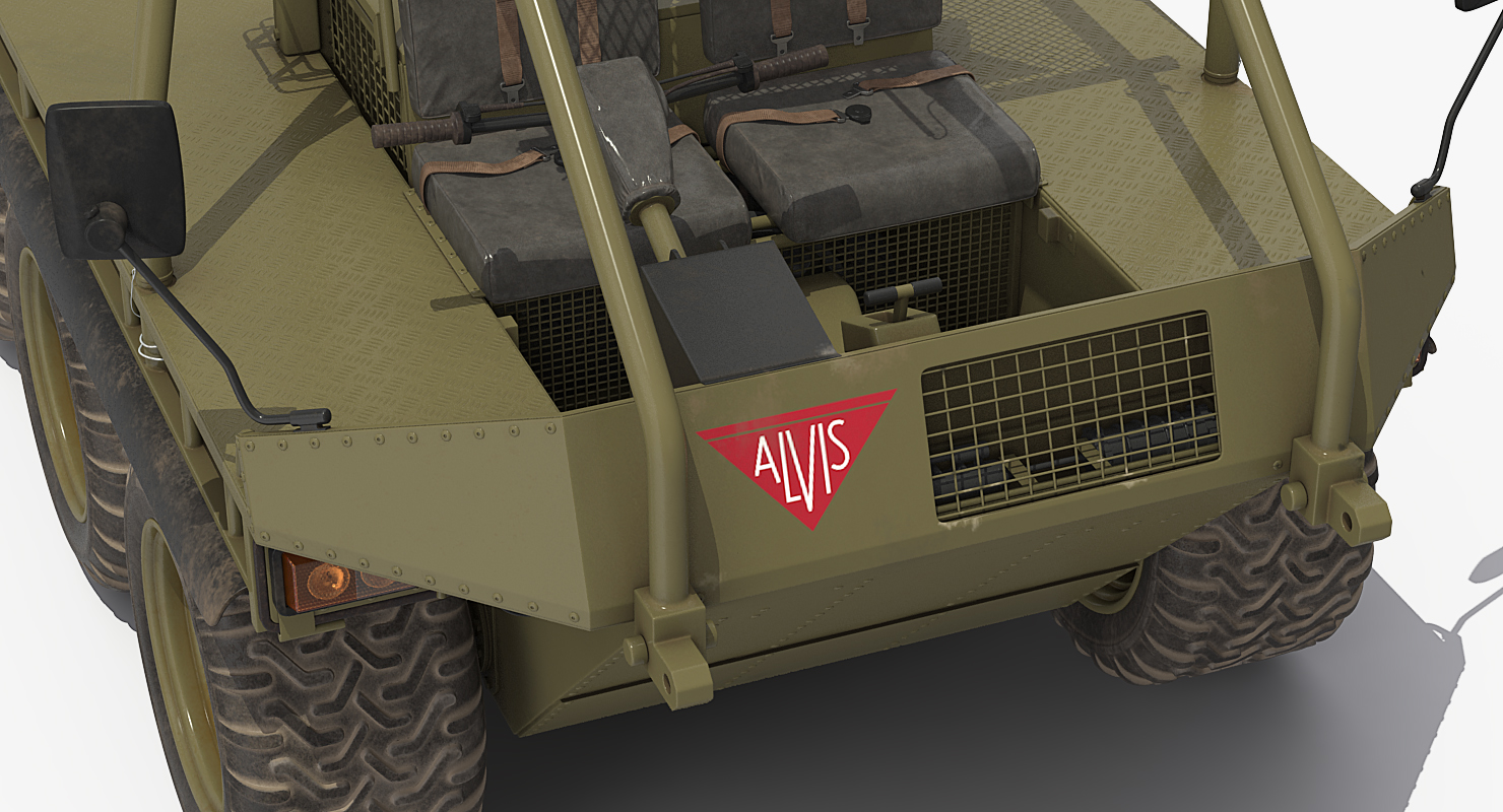 3D model Army ATMP 6x6 with Machine Gun