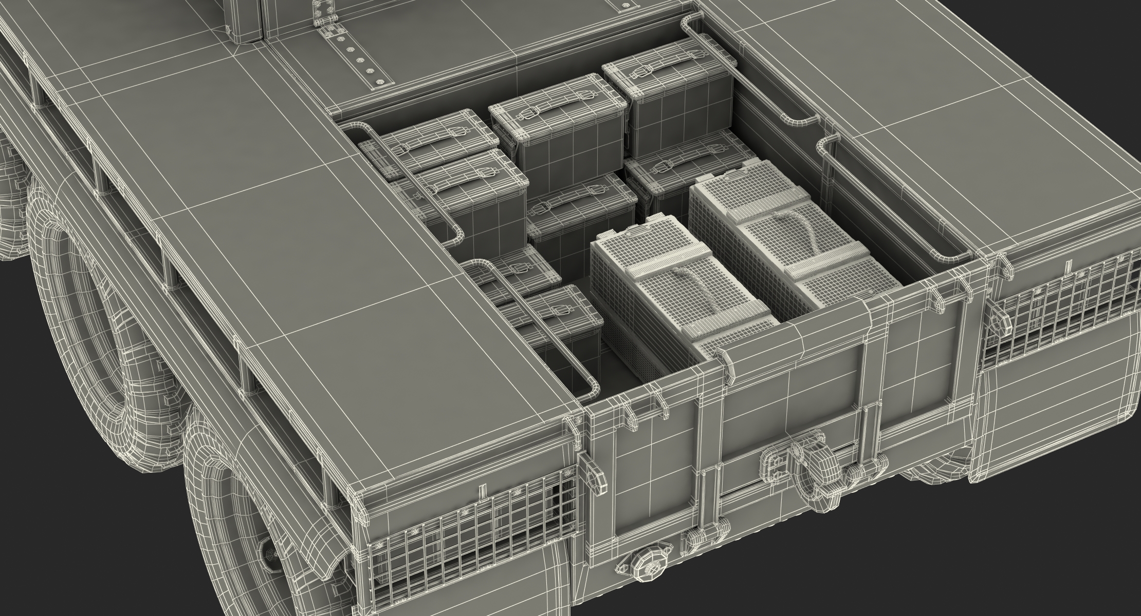 3D model Army ATMP 6x6 with Machine Gun