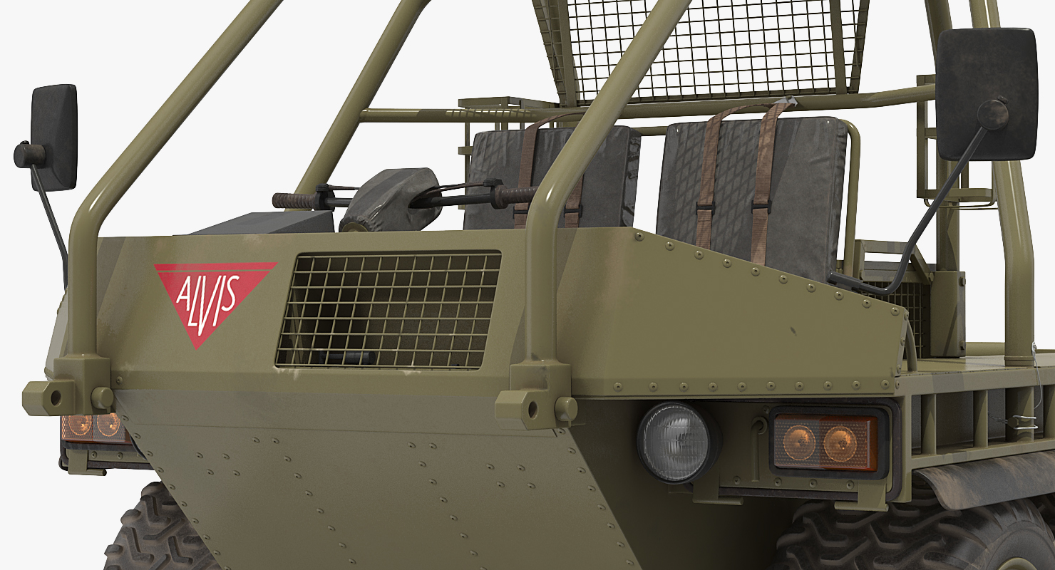 3D model Army ATMP 6x6 with Machine Gun