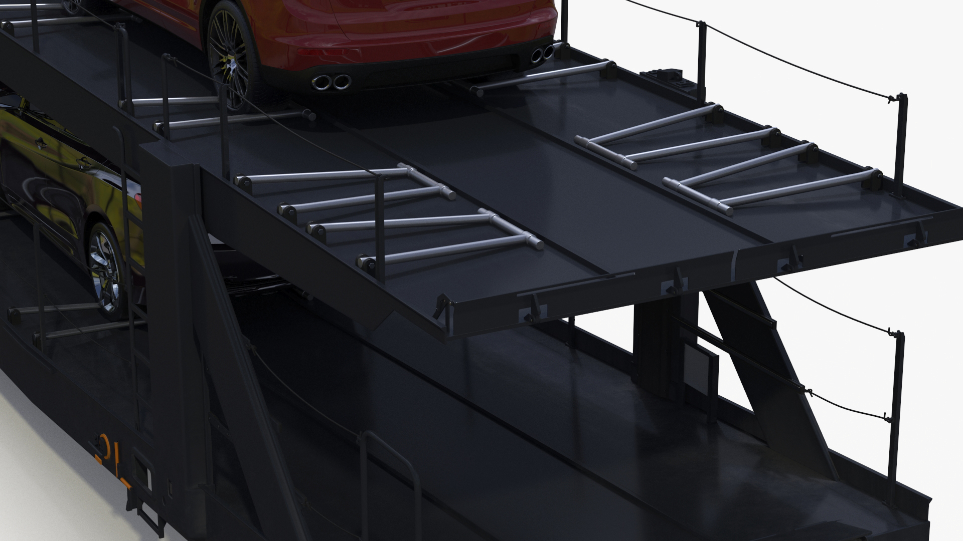 Car Transporter Loaded 3D